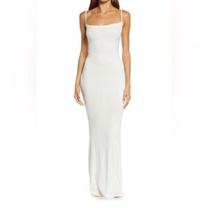 NWT Skims White Soft Lounge Slip Dress 🩵